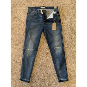 NWT Madewell high rise reinforced distressed jeans